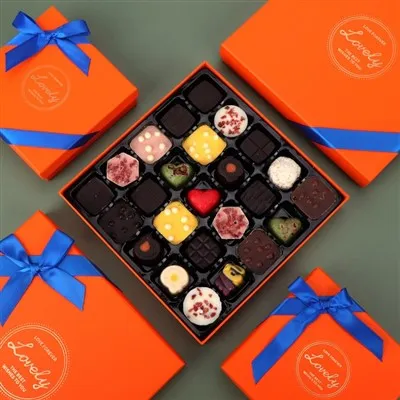 Caixa Quadrada de Chocolate